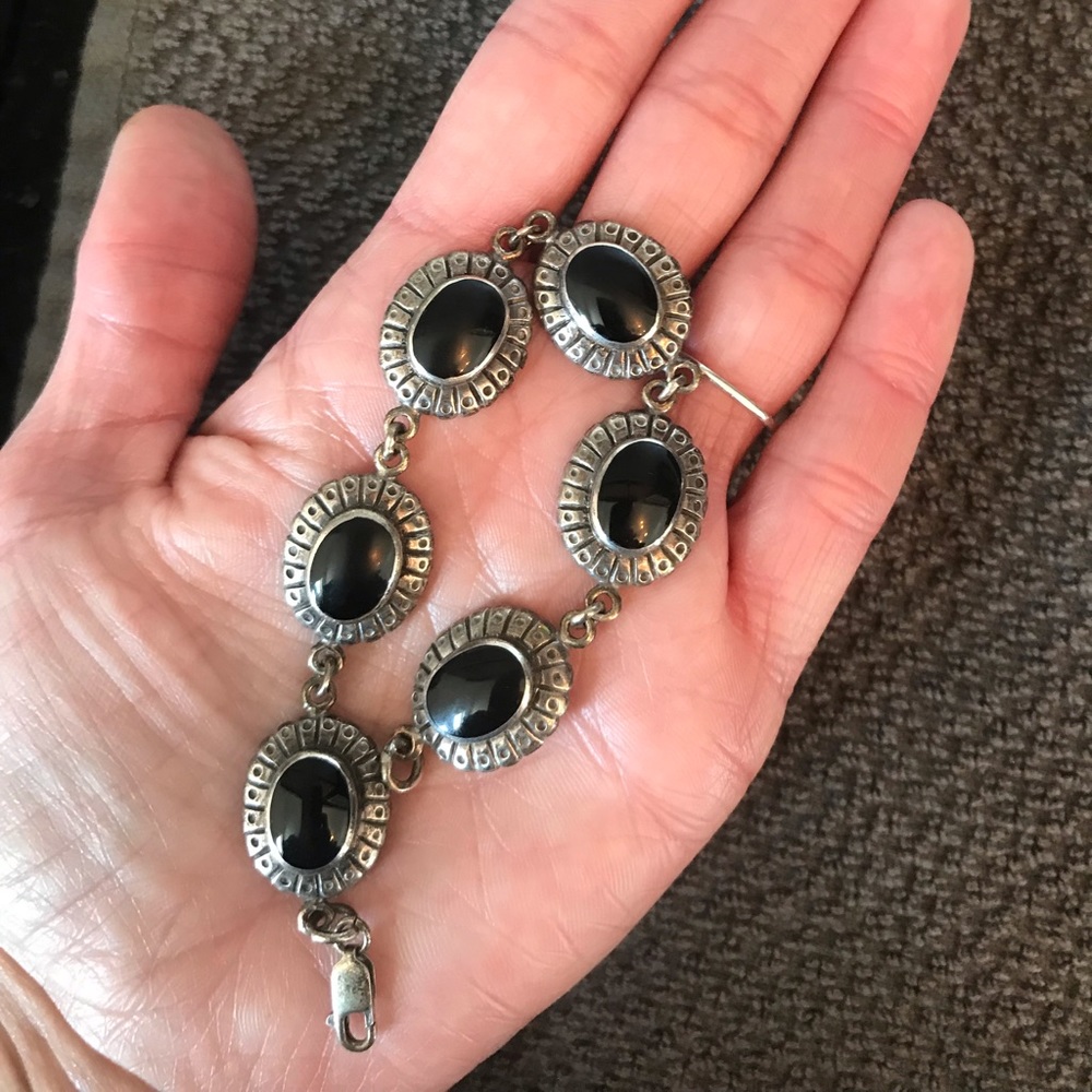 Silver .925 & Onyx Bracelet